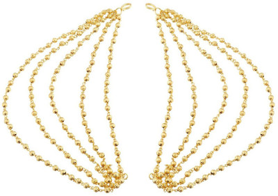 

Satyam Jewellery Nx Ear Chain Hair Chain(Gold)