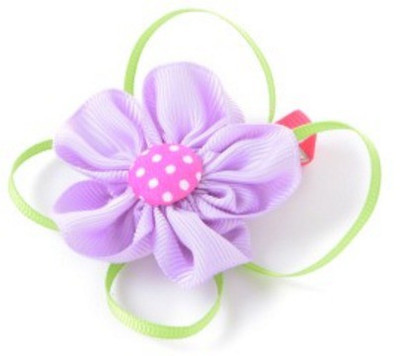 

Angel Closet Flower with Ribbons Hair Clip(Purple)