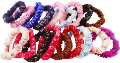 

One Personal Care Princess Delight Colorful Designer Scruchies Hair Accessory Set, Rubber Band(Multicolor)