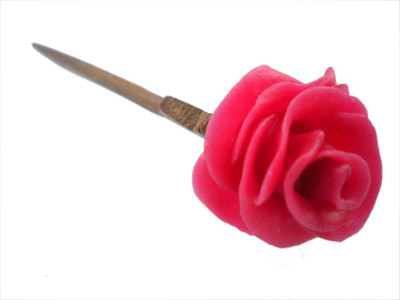 

Advance Hotline Hand made wooden Juda pin with procelain clay work Hair Pin(Multicolor)