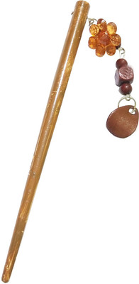 

CraftEra Wooden Stick Hair Pin(Brown)