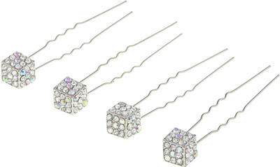 

The Ethnic Wears Juda pin Hair Clip(Silver)