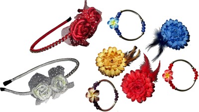 

Anokhi Ada Floral Style Hairband Hair Accessory Set(Multicolor)