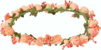 Loops n knots Tiara Head Band(Orange)