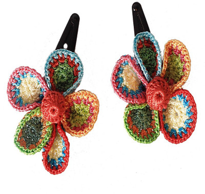 

Samoolam Multicoloured Petal Flower Tic-Tac Hair Clips Hair Clip(Multicolor)