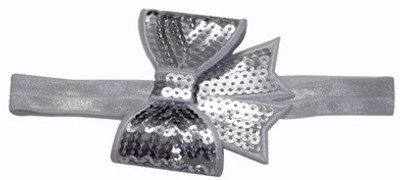 

Pinkblueindia Baby Sequin with Soft Elastic Head Band(Grey)
