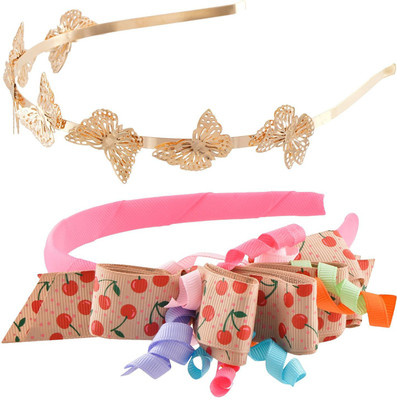 

My DT Lifestyle BUTTERFLY & BOW STYLE CLOTH & METAL COMBO Hair Band(Multicolor)