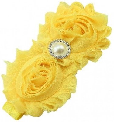 

NeedyBee Newborn Soft Lace Head Band(Yellow)