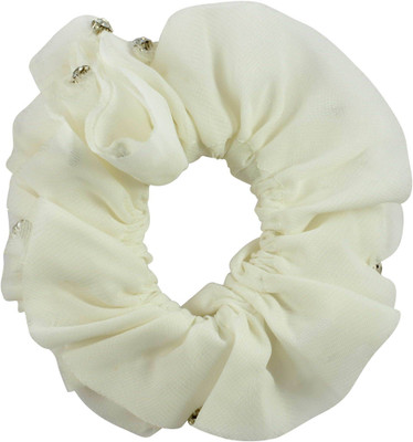 

Sarah Diamond Studed Rubber Band(White)