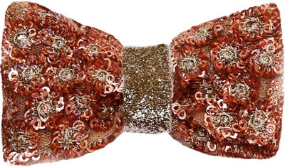 

Dchica Add a dash of bling to her princess dress copper bow Hair Clip(Brown)