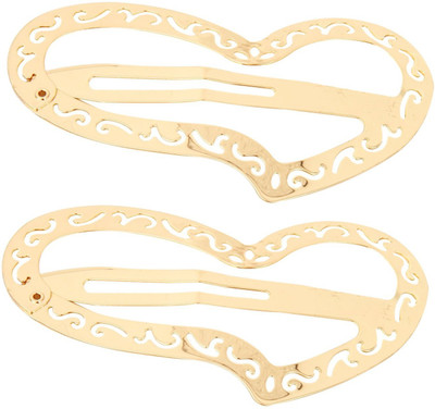 

Sanjog Charming Heart Pin Claw Accessories Hair Clip(Gold)