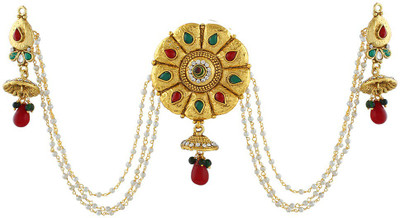 

Anuradha Art Unique in Designer Hair Chain(Maroon, Green)