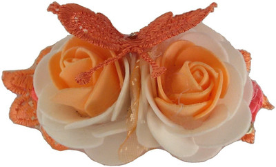 

Viva Fashions Flower Bunch Hair Clip(Orange, White)
