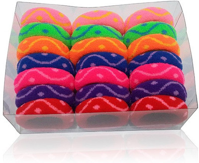 

Best & Lowest Soft Multicolor Zig Zag Rubber Hairbands - Set Of 21 Pcs. Rubber Band(Multicolor)