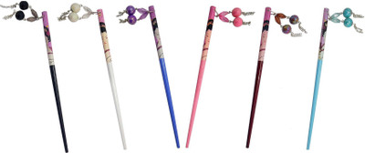

CraftEra Wooden Stick Hair Pin(Multicolor)