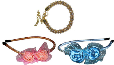 

Takspin Floral Style Hair band Hair Accessory Set(Multicolor)