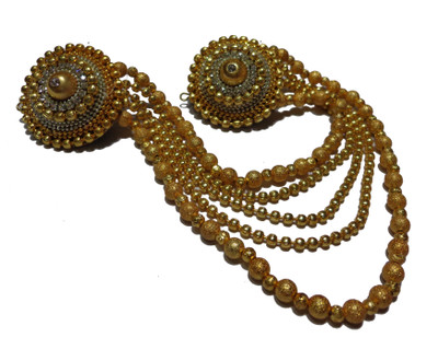 

Noorina Decorative Maang Teeka Pins Hair Accessory Set(Gold)