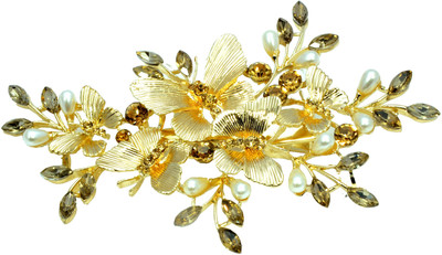 

Mansiyaorange Latest Trendy Exclusive New Premium Collection Hair Clip(Gold)