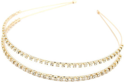 

Young & Forever Diamante Headband Hair Band(Golden)