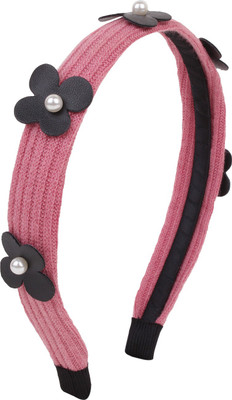

Fayon Trendy Fashion Black Felt Flower Hair Band(Black)