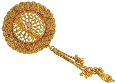 

Muchmore Beautiful 18k Gold Plated Royal Look Work Polki Hair Pin For Women & Girls Partywear Jewelry Hair Pin(Multicolor)