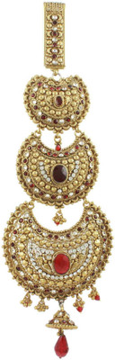 

Orniza Three Steps Chand Shaped Juda Traditional Indian Keychain Hair Pin(Maroon)