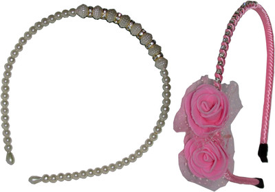 

Juhi Pearl with Floral Hairband Hair Accessory Set(Multicolor)