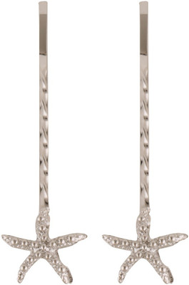 

Jazz Jewellery Toned Stone Hair Pin(Silver)