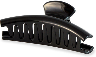 Sarah Plastic Clutcher Hair Claw(Black)