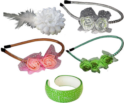 

GD Floral Hairbands Hair Accessory Set(Multicolor)