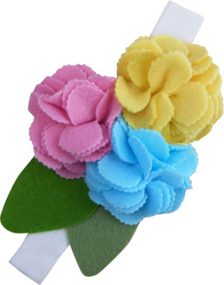 

AkinosKIDS Soft cotton Flower Bunch Head Band(Blue)