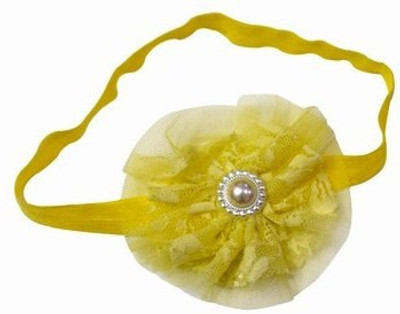 

Pinkblueindia Comfortable Soft Net Flower Head Band(Yellow)