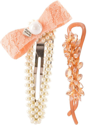 

My DT Lifestyle HAIR PIN Tic Tac Clip(Orange, White)