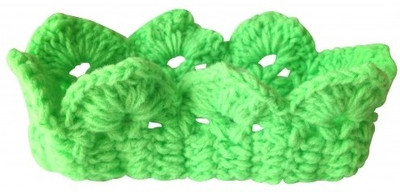 

NeedyBee Crochet Crown Baby Head Band(Lime Green)