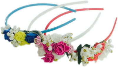 

Loops n knots Set of 3 (Red,Pink & Blue) Hair Band(Red, Pink, Blue)