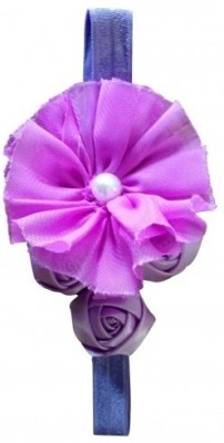 

NeedyBee Soft Elastic with Flower Bunch Head Band(Purple)