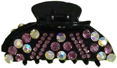 

GRACE FASHION VILLA American Diamind Hair Clip(Pink)