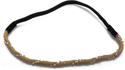 

Blueberry Thin Elastics Hair Band(Gold, Black)