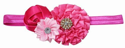

Pinkblueindia Elegant Designer Three Floral Head Band(Pink)