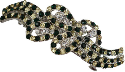 

Taj Pearl Designer Hair Clip(Silver)