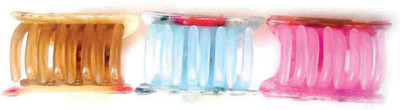 

FAB Multicolour Plastic Clutcher - Set-UYH-of 3 Hair Claw(Multicolor)