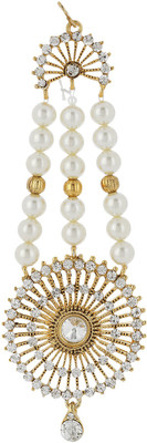 

Star India Dangler Hair Chain(Gold, White)