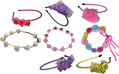 

Sanskruti Beautiful Floral Hair band Hair Accessory Set(Multicolor)