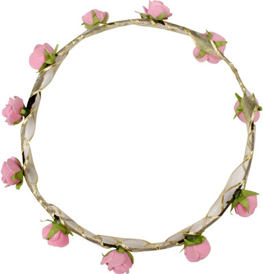 

Carolz Jewelry Floral tiara Head Band(Pink)