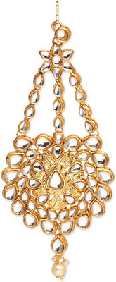 

The Ethnic Wears JM-0001 Hair Chain(Gold, White)