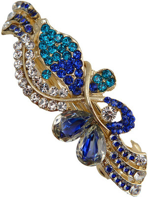 

Taj Pearl Designer Hair Clip(Gold)