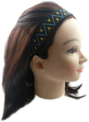 

Pink Flamingo Triangle Design Headband Head Band(Blue)
