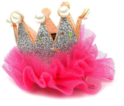 

Pikaboo Pearl Studded Crown Hair Clip(Multicolor)