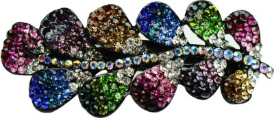 

Glitters Online Multi Colour American Diamond Hair Clip(White)