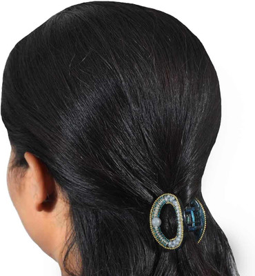 

Maayra Gorgeous Designer Hair Claw(Blue, White)